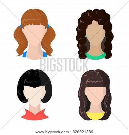 Vector Illustration Of Avatar And Dummy Icon. Set Of Avatar And Figure Vector Icon For Stock.