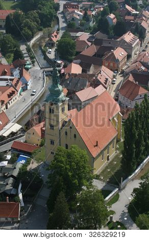 SAMOBOR, CROATIA - JUNE 19, 2011: Parish Church of Saint Anastasia in Samobor, Croatia