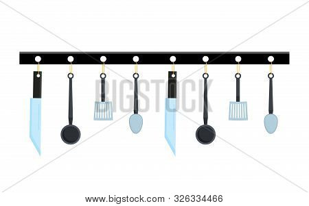 Abstract Creative Funny Cartoon Kitchen Appliances Set Isolated On Background. For Web And Mobile Ap