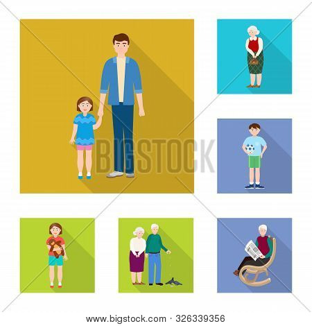 Vector Illustration Of Generation And Happy Sign. Set Of Generation And Avatar Stock Vector Illustra