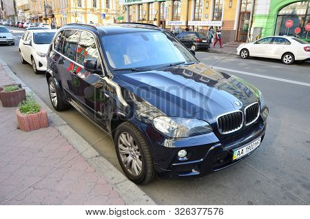 Kyiv, Ukraine - September 19, 2017: Bmw X5 2011 Black. Bayerische Motoren Werke Ag Bmw Is German Mul