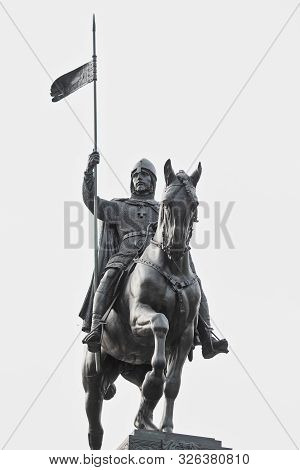 Equestrian Statue Of St. Wenceslas In Prague
