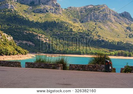 The Artificial-scale Cuber Reservoir In The Sierra De Tramuntana, Mallorca, Spain