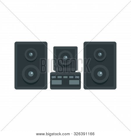 Stereo System Icon. Flat Illustration Of Stereo System Vector Icon For Web Design