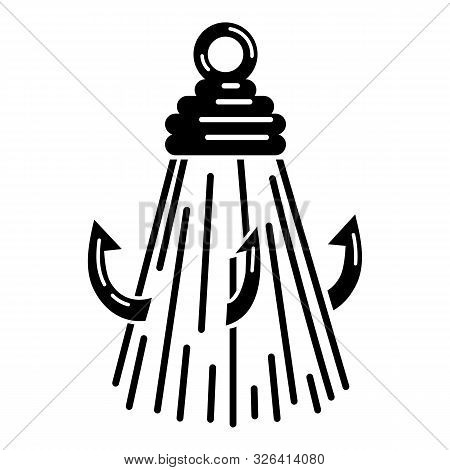 Triple Fishing Hook Icon. Simple Illustration Of Triple Fishing Hook Vector Icon For Web Design Isol
