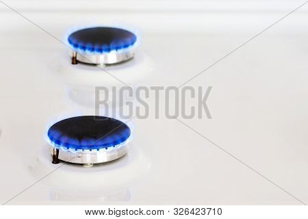 Gas-burner. Natural Gas In The House. Bhutan, Propane. Copy Space.