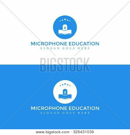 Microphone Education Logo For Your Best Company