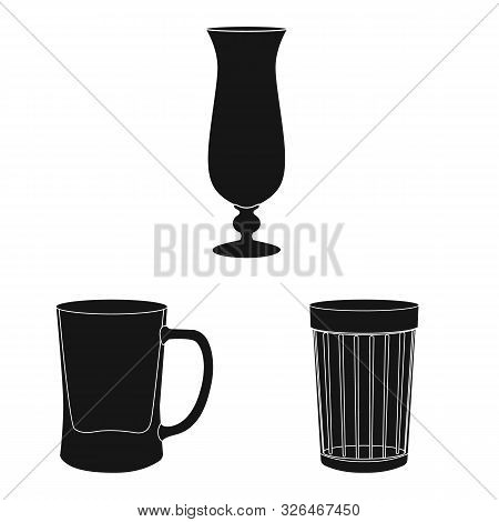 Isolated Object Of Texture And Volume Icon. Collection Of Texture And Container Stock Vector Illustr