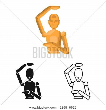 Vector Design Of Dummy And Man Icon. Web Element Of Dummy And Clothes Stock Vector Illustration.
