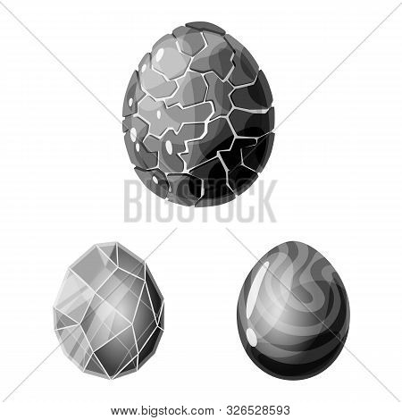 Vector Design Of Monster And Fantasy Symbol. Collection Of Monster And Big Vector Icon For Stock.