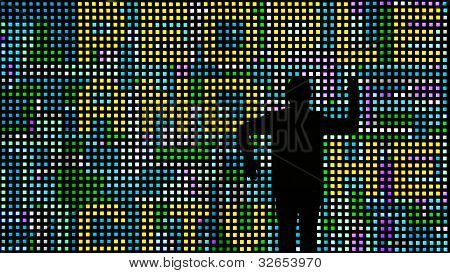 ผู้ชายและผนัง