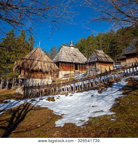 Authentic Serbian Village Sirogojno, Zlatibor, Serbia
