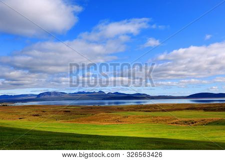 Autumn landscape in Pingvellir National Park, Iceland, Europe