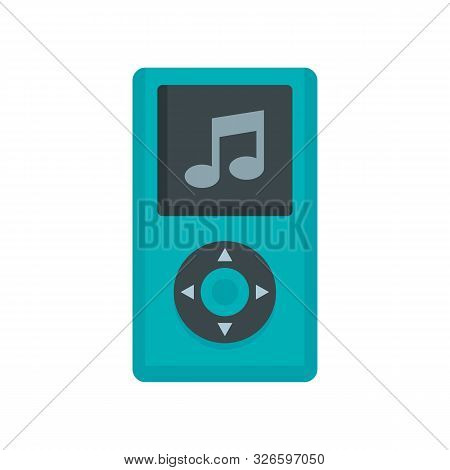 Portable Music Player Icon. Flat Illustration Of Portable Music Player Vector Icon For Web Design