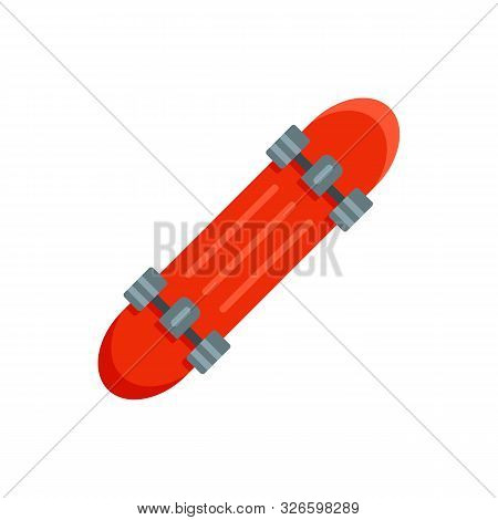 Penny Board Icon. Flat Illustration Of Penny Board Vector Icon For Web Design