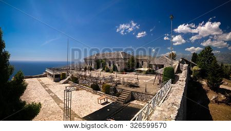 Landscape Inside The Lekuresi Castle And Military Bunkers Near Saranda, Albania