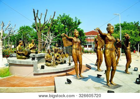 Phetchabun, Thailand - 29  September 2019 : Phetchabun Intrachai Archaeology Hall Used To Be The Cit