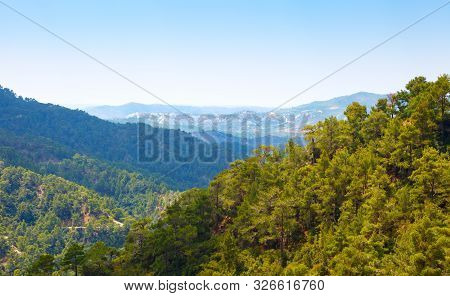 Troodos Mountains Located In The Western Part Of The Island Of Cyprus