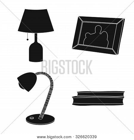 Vector Illustration Of Dreams And Night Sign. Collection Of Dreams And Bedroom Stock Symbol For Web.