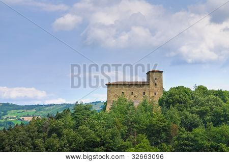 Zamek Pellegrino Parmense. Emilia-Romagna. Włochy.
