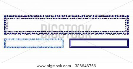 Double Rectangle Frame Composition For Double Rectangle Frame Icon Of Filled Circles In Variable Siz