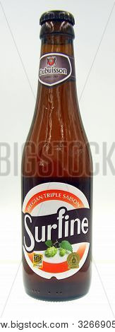 Amsterdam, The Netherland - October 9, 2019: Bottle Of Dubuisson Surfine, A Farmhouse Or Grisette St