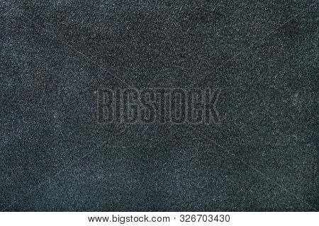 Textured Background From Black Suede Close Up