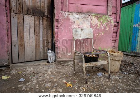 Refuge Of People From Natural Disaster In San Cristobal, Republic Dominicana