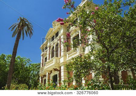 Valencia, Spain-07/15/2019:ayora Garden, Jardin De Ayora. A Private Garden From The 19th Century. Bu