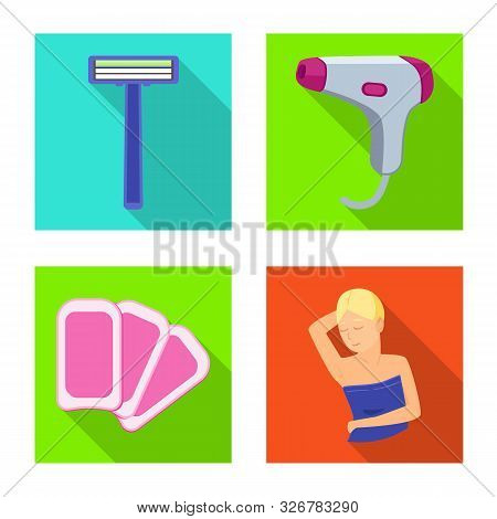 Vector Design Of Shaving And Hygiene Symbol. Set Of Shaving And Bathroom Stock Vector Illustration.