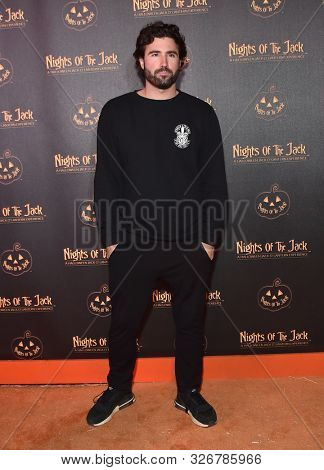LOS ANGELES - OCT 02:  Brody Jenner arrives for Nights of the Jack VIP Preview on October 02, 2019 in Calabasas, CA                