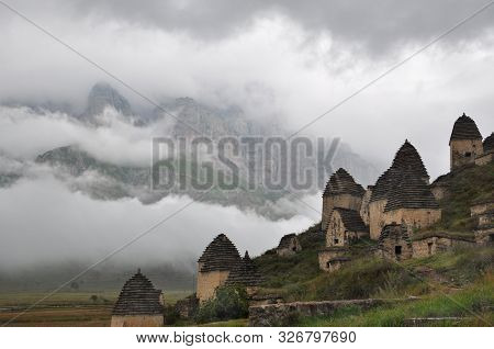 Architectural And Ethnographic Complex City Of The Dead Is Under Unesco Protection, Dargavs, North O