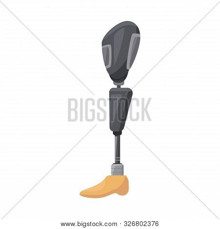 Vector Illustration Of Leg And Prosthesis Symbol. Graphic Of Leg And Amputation Stock Vector Illustr