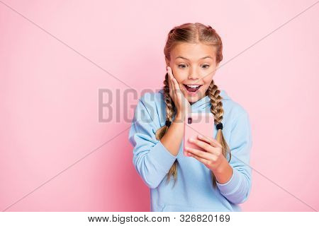Photo Of Casual Positive Nice Cute Trendy Stylish Crazy Excited Schoolgirl Wearing Sweater Sport Wea
