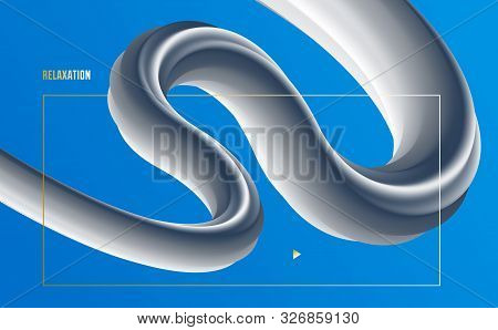 3d Fluid Gradient Color Vector Abstract Background, Dimensional Dynamic Shape In Motion, Flowing Col