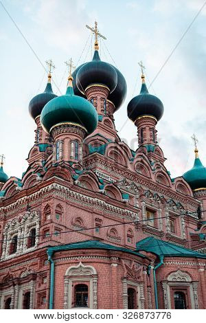 The Trinity Life-giving Church In Ostankino Christianity. Moscow. Russia.