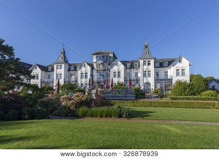 Zinnowitz, Germany - Aug 9, 2015:  Old Villa And Hotel In Zinnowitz, Usedom, Germany. The Promenade 