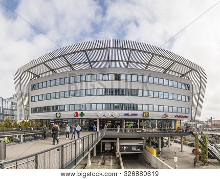 Munich, Germany - Oct 26, 2016: People At The Central Bus Station Called Zob In Munich. The New Zob 