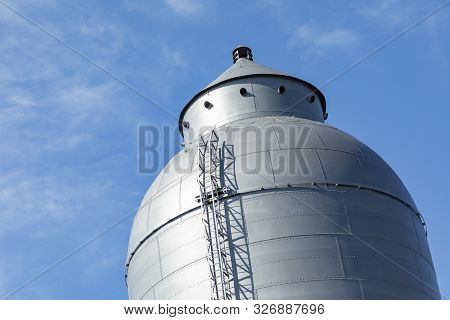 Old Iron Works Monuments In Neunkirchen From The Late 20th Century Under Blue Sky