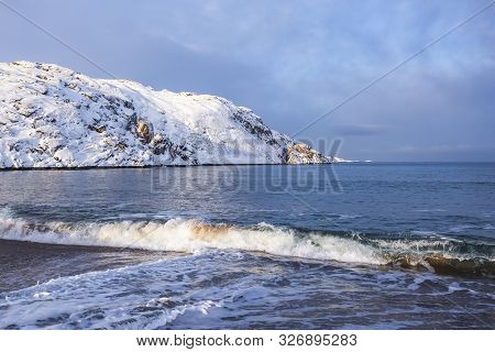 Barents Sea Shore. Kola Peninsula Landscape