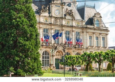 LIMOGES, FRANCE - May 8, 2018 : Limoges City Hall in Limoges, France