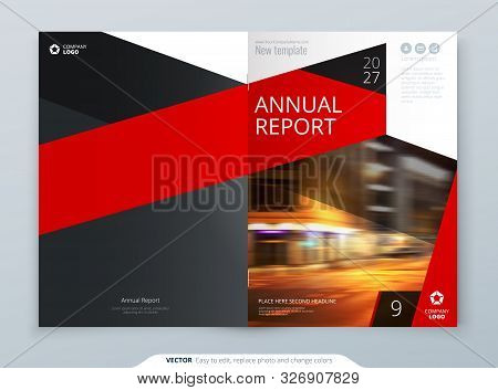 Cover Template. Dark Red Template For Brochure, Banner, Plackard, Poster, Report, Catalog, Magazine,