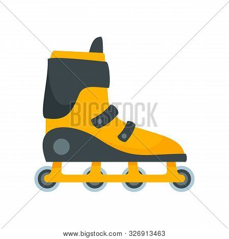 Extreme Inline Skates Icon. Flat Illustration Of Extreme Inline Skates Vector Icon For Web Design