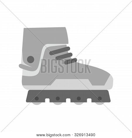 Professional Inline Skates Icon. Flat Illustration Of Professional Inline Skates Vector Icon For Web