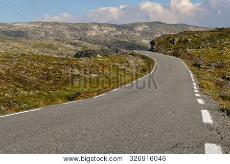 The Road Ahead Is Beautiful In The Fjord Region Of Norway.