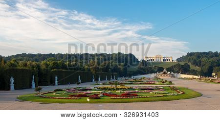 Vienna, Austria - September 3, 2019: Schönbrunn Palace Was The Main Summer Residence Of The Habsburg