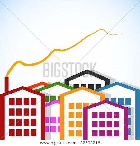 abstract houses.