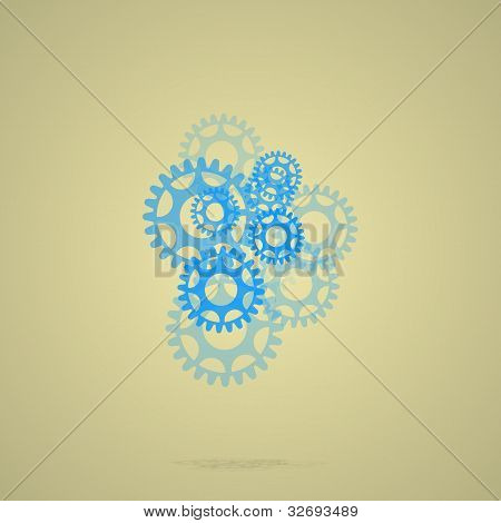 abstract gears.