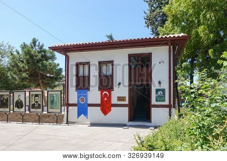 Hamamonu, Ankara / Turkey - August 10: Mehmet Akif Ersoy, famous Turkish poet, has lived in this house. I t is renovated and converted to a museum.