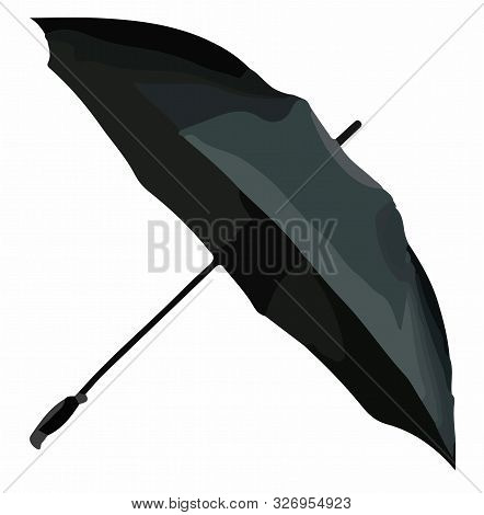 Color Umbrella Vector On White Background, Weather.